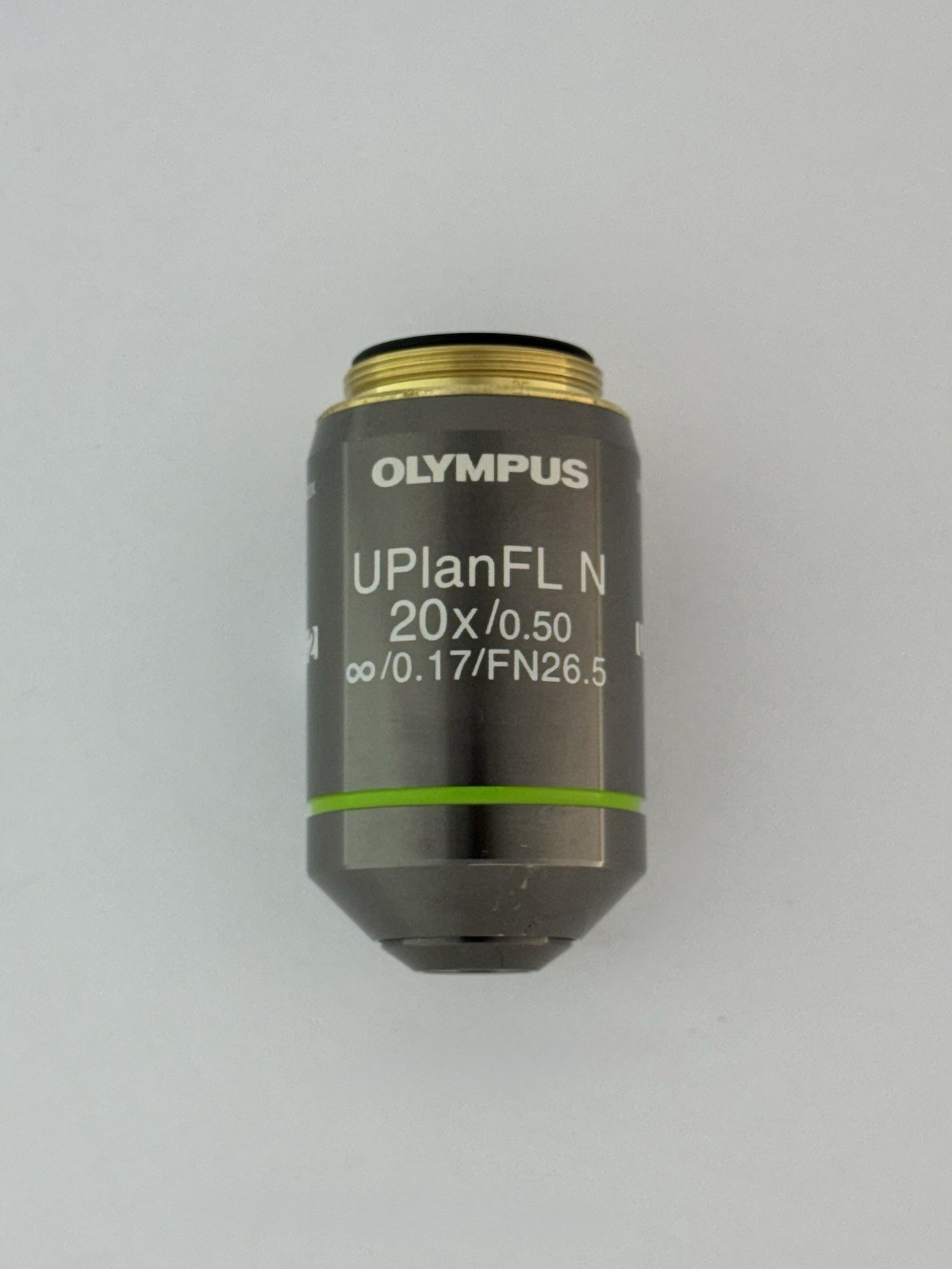 Olympus UPlanFL N 20x / 0.50  ∞ / 0.17  FN26.5 UIS2 Microscope Objective Lens