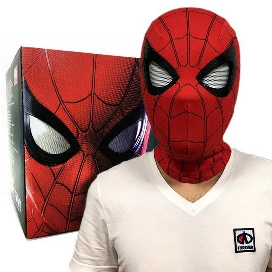 Cattoys 1:1 Spiderman Helmet Wearable Mask Prop Cosplay Remote Control Eyes New