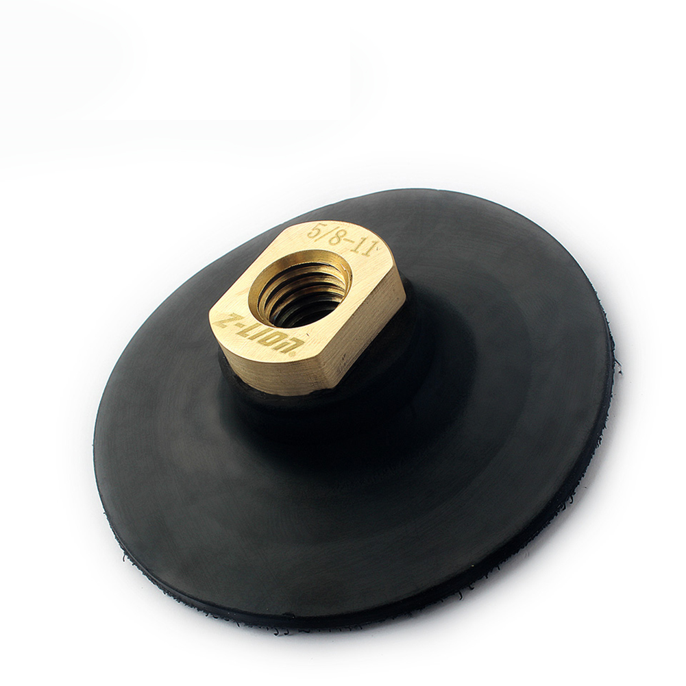 Rubber Backing Pad 4" Extra Flexible Backer Pad Hook Loop Backer 5/8" 11