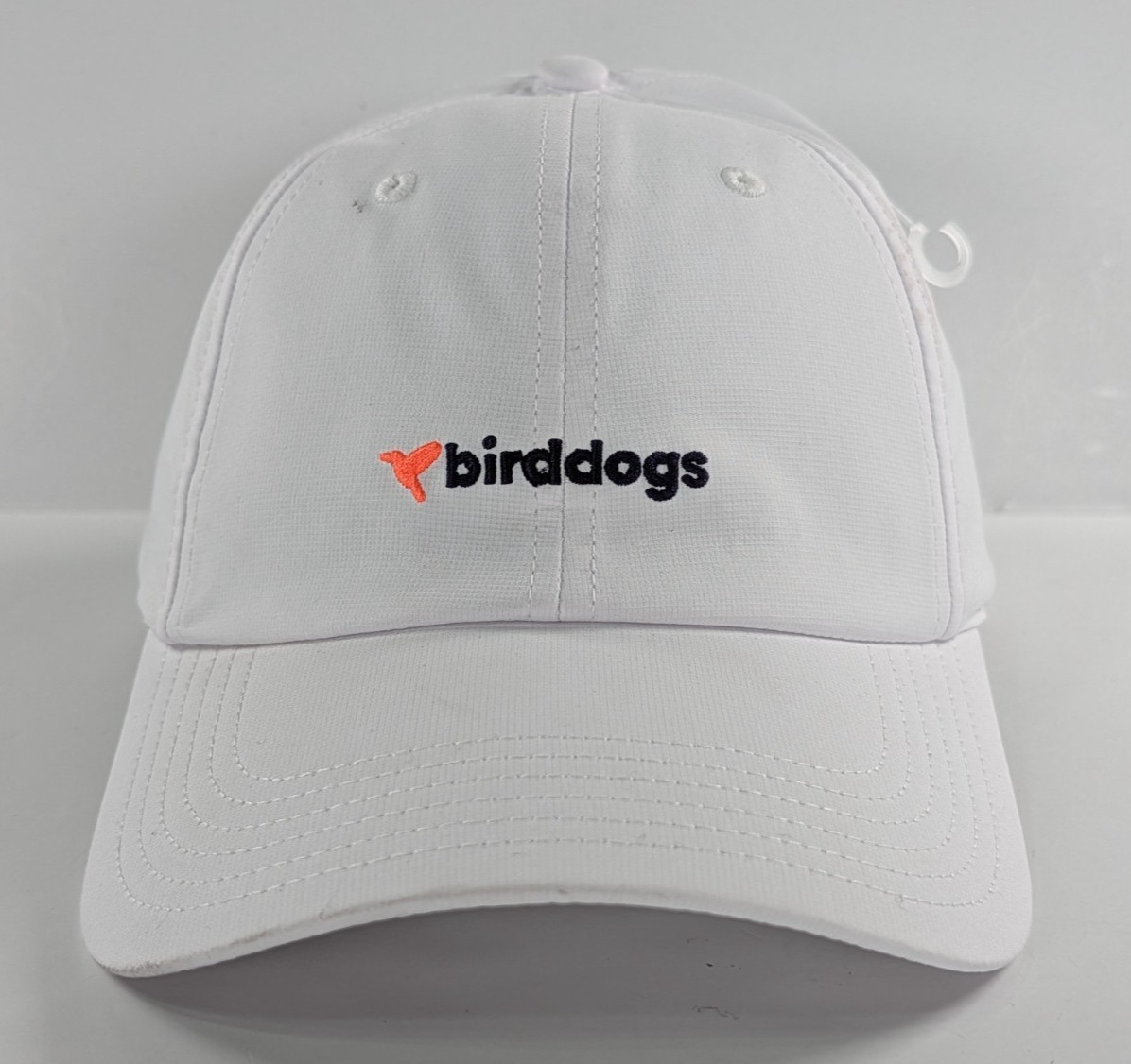 Birddogs Cap Hat Strapback White Adjustable Golf Breathable