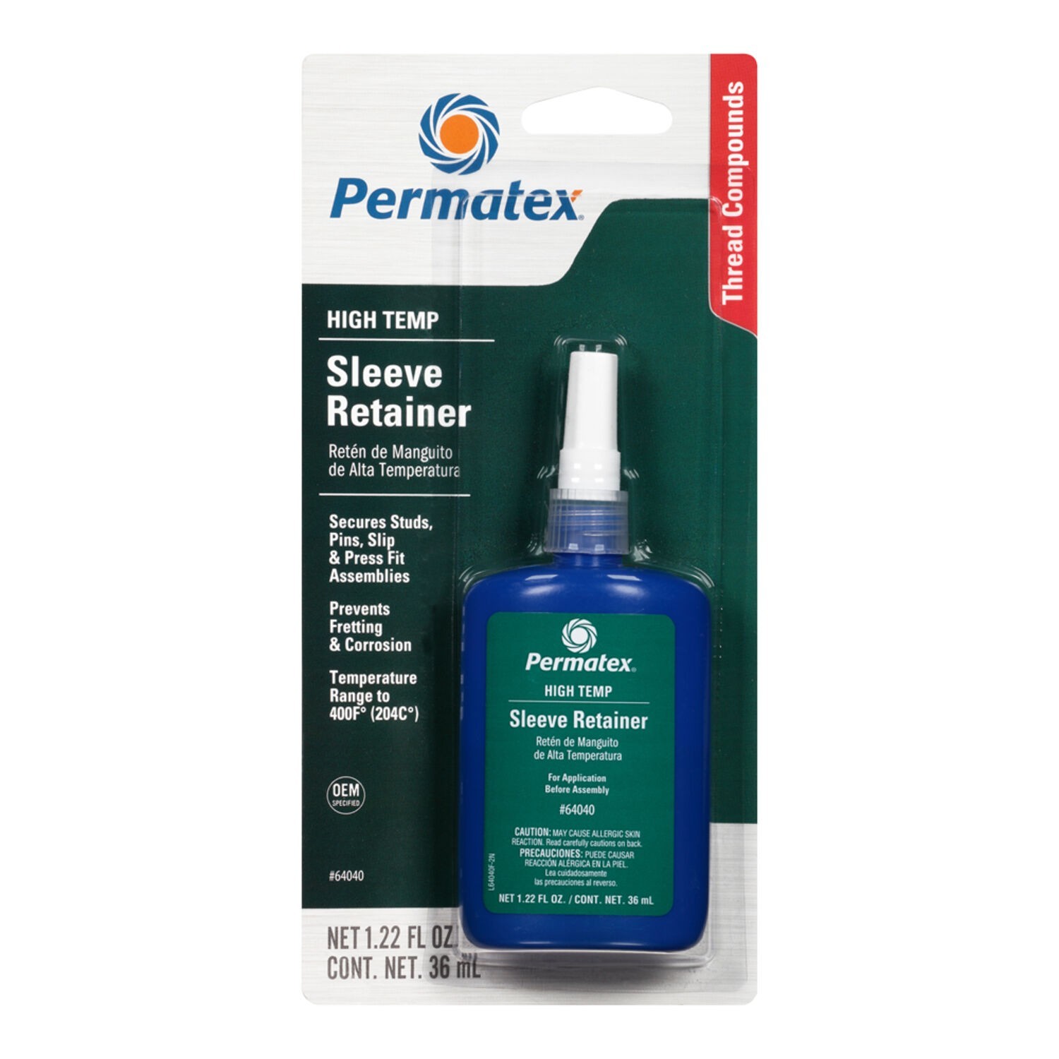 Permatex Hi Temp Sleeve Retainer - 36ml 64040