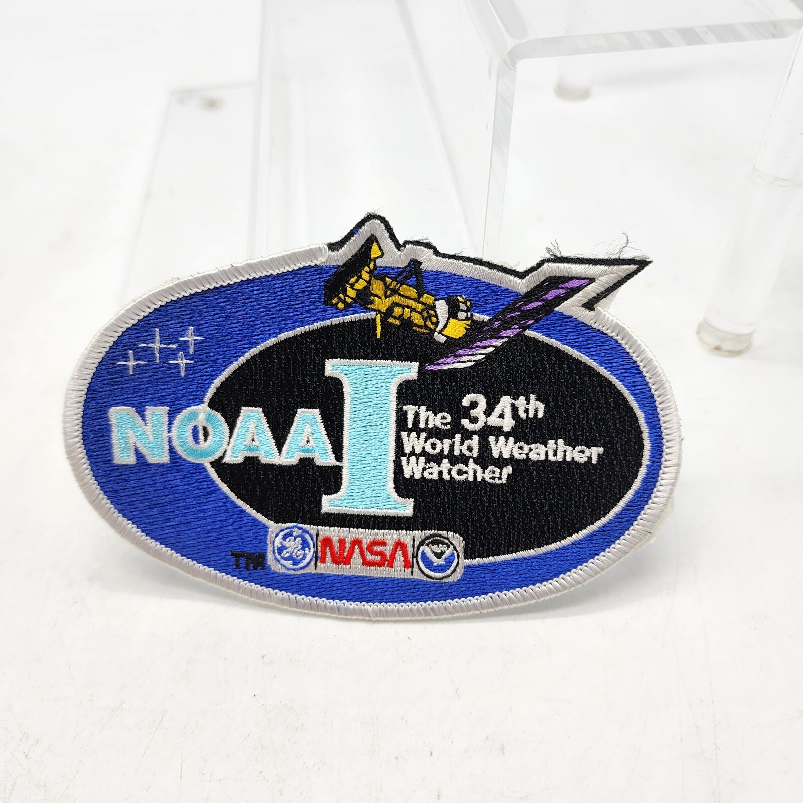 Rare NASA NOAA I The 34th World Weather Watcher PATCH Approx. 5 x 3.5 Inches