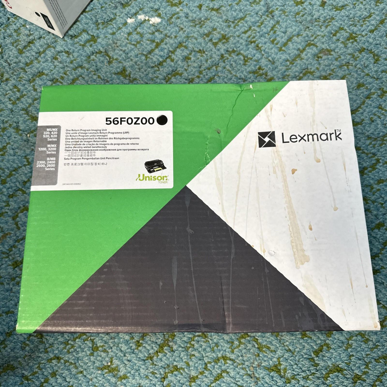 Lexmark 56F0Z00 60,000 Page-Yield Imaging Unit - Black New Open Box Sealed mylar