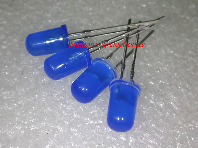 100pcs 5mm Blue Diffused LED Light Lamps