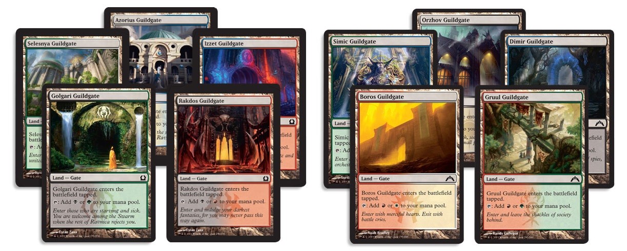 40 Guildgate Dual Land - RTR / GTC - NM/SP -4x of each -Sets - Magic MTG FTG