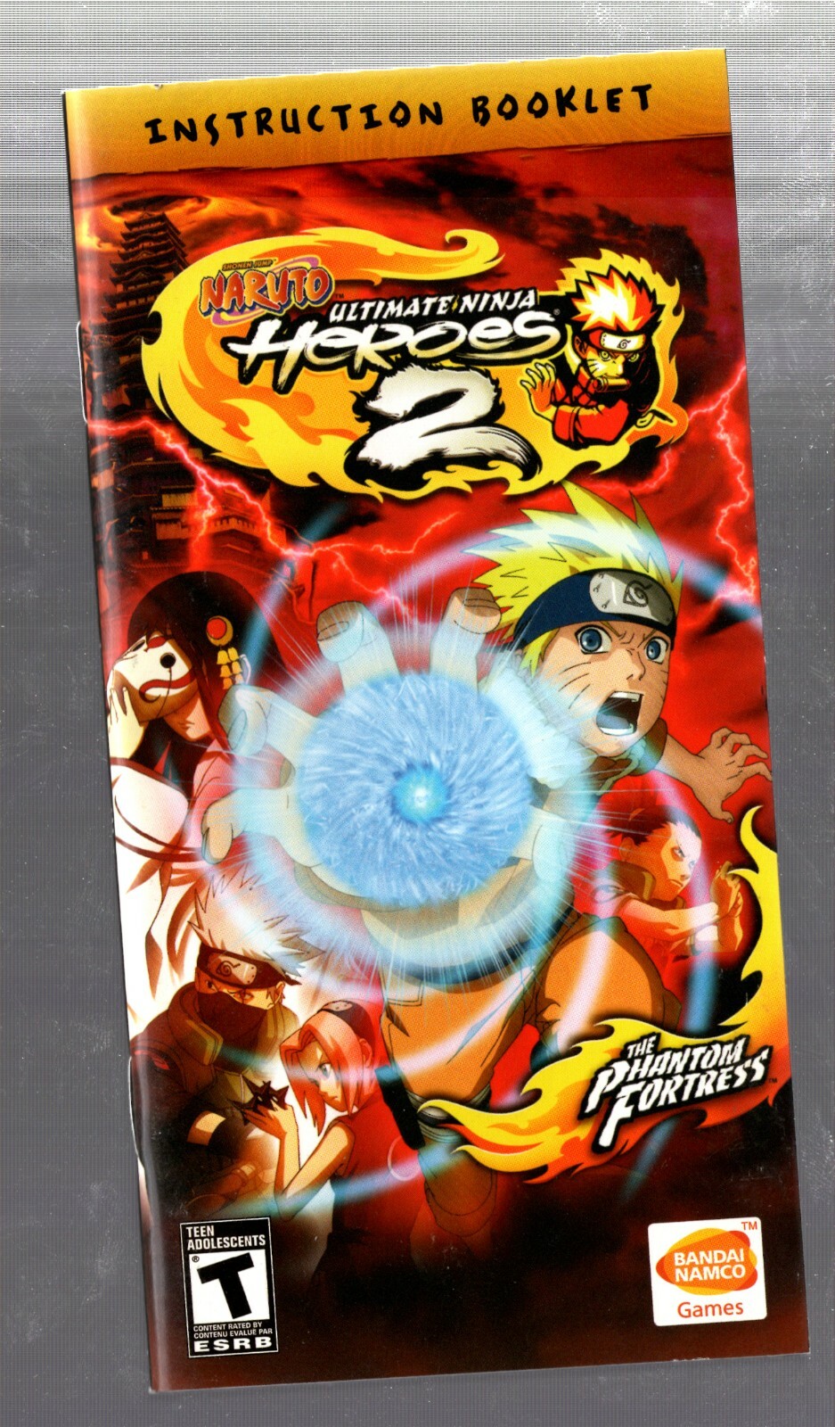 Naruto Ultimate Ninja 2 PSP MANUAL ONLY Insert Booklet Authentic