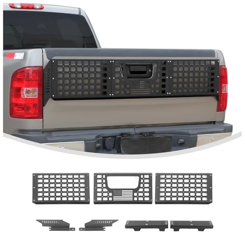 Tailgate Bed Molle Expansion Panel Compatible for 2007-2013 Silverado & Sierra
