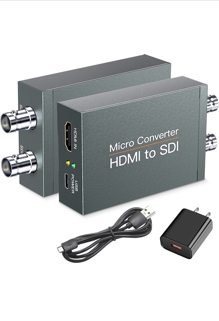 HDMI to SDI, HDMI to 3G-SDI/HD-SDI Converter, Audio Embedder 2 Way SDI Conver...