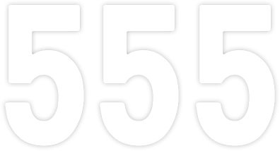 Factory Effex 7" White Pro Number 5 Decals (02-4355)