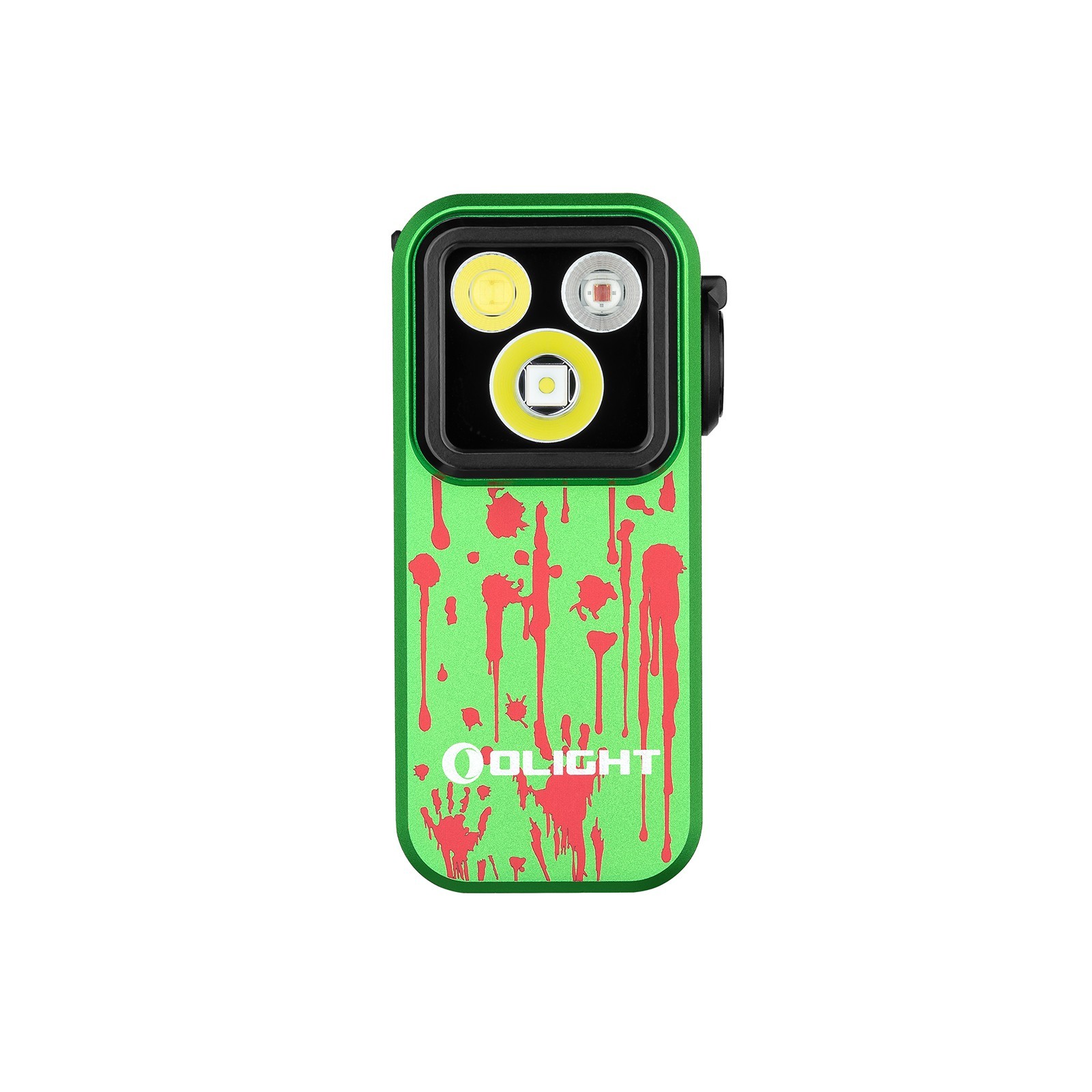 Olight Oclip Pro Zombie Green & Perun 3 Mini Ghost Blaze Flashlights Bundle