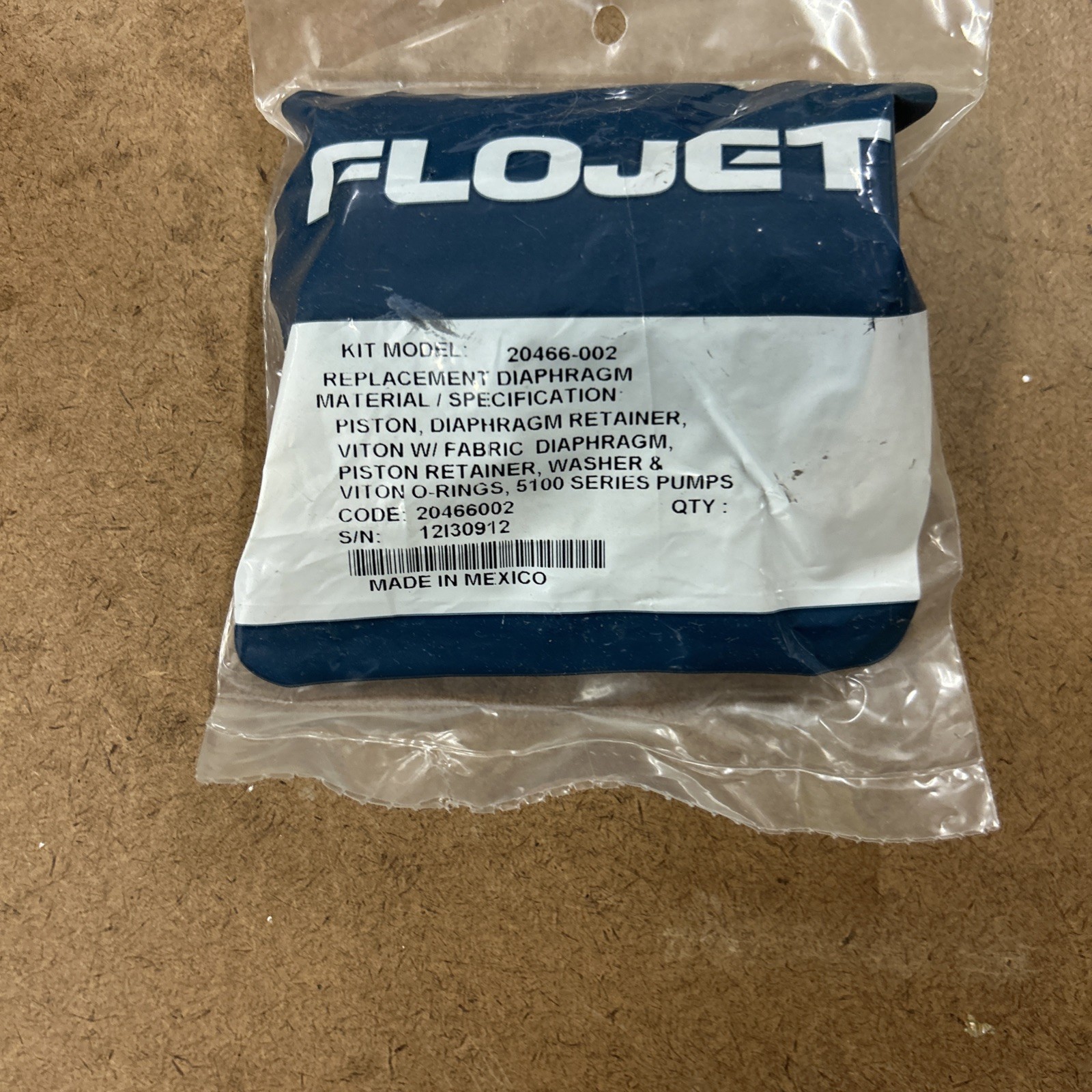 Flojet Replacement Diaphragm Kit Model 20466-002