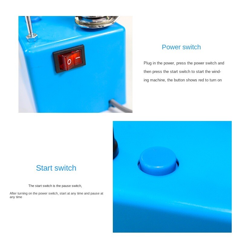 Sewing Machine Blue Bobbin Winder Embroidery Speed Electronic Bobbin Winder
