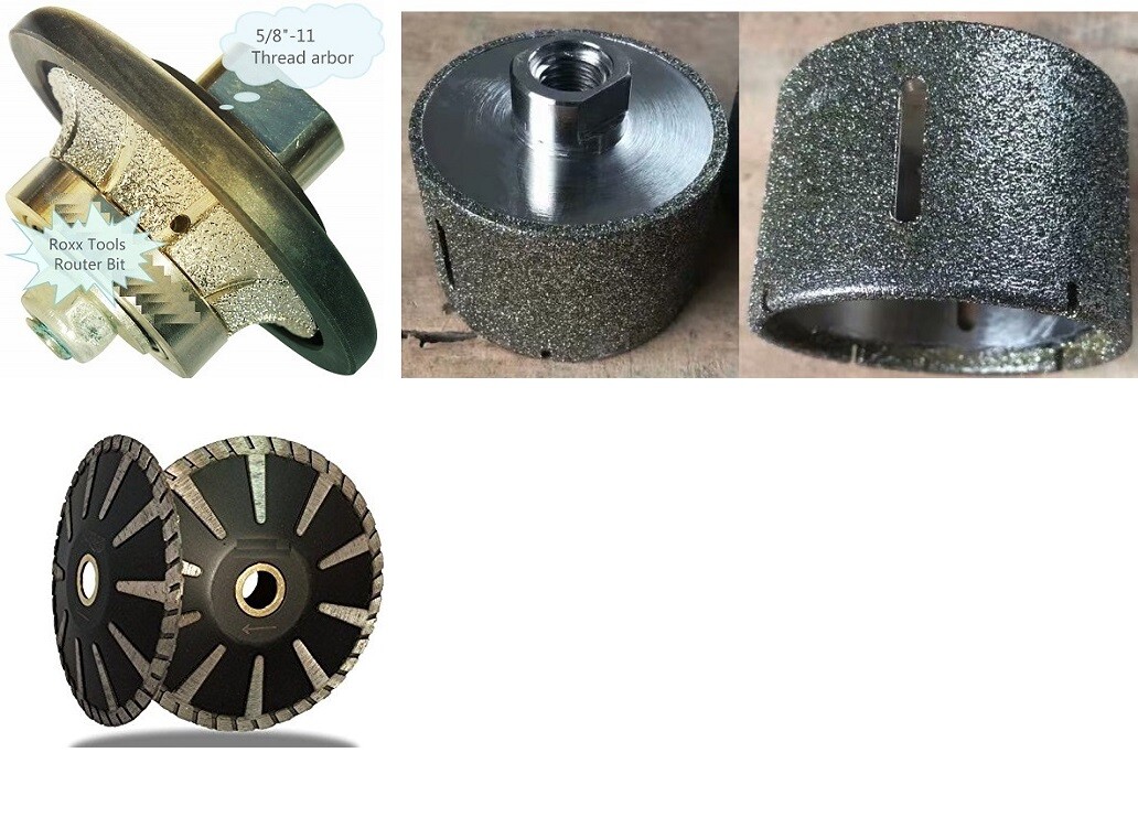 Cutting Shaping Combo Kit 1/2" radius bullnose Countertop Fabrication Tools