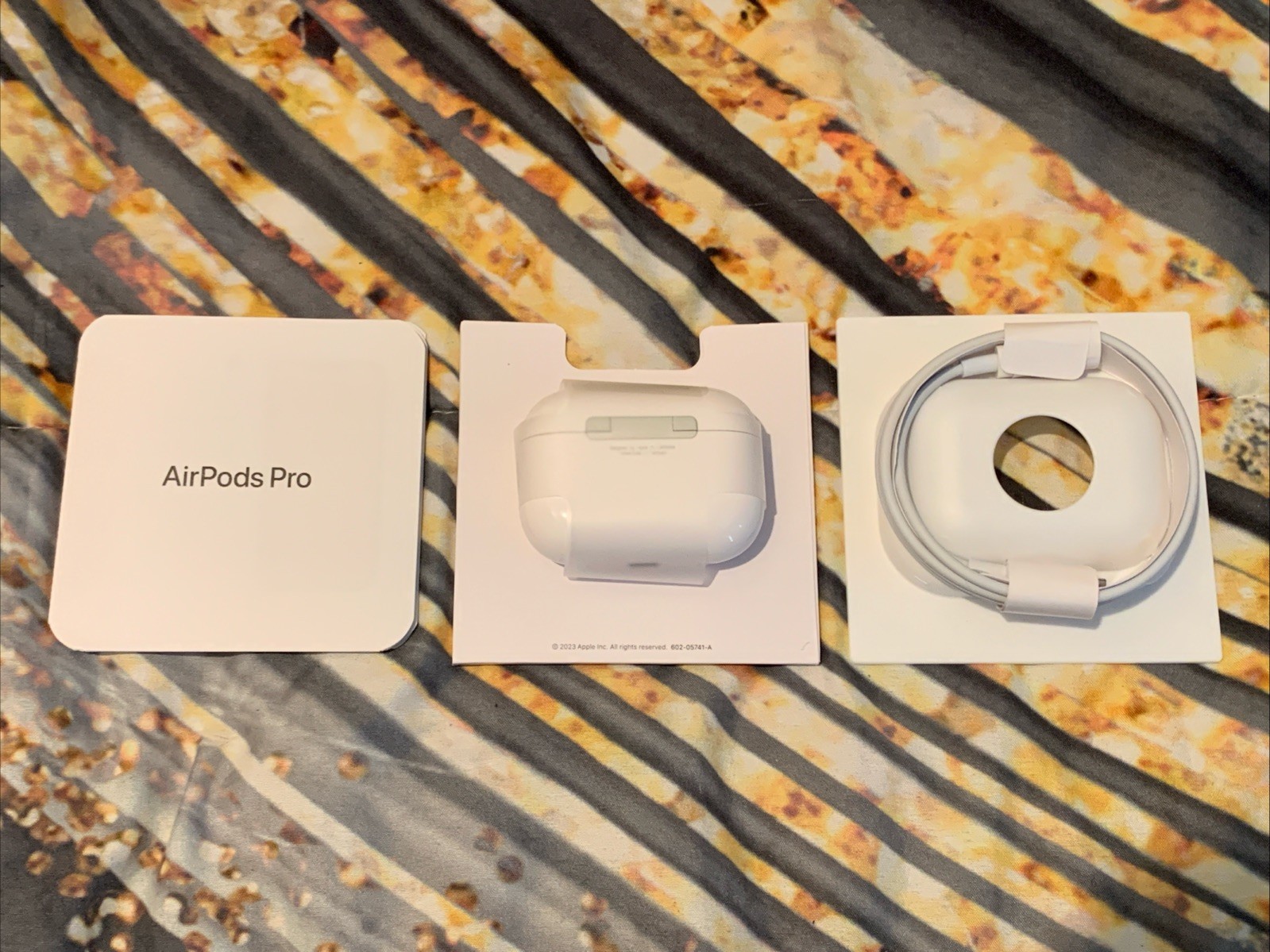 Apple AirPods Pro 2nd Generation Used With Cable, And Instructions