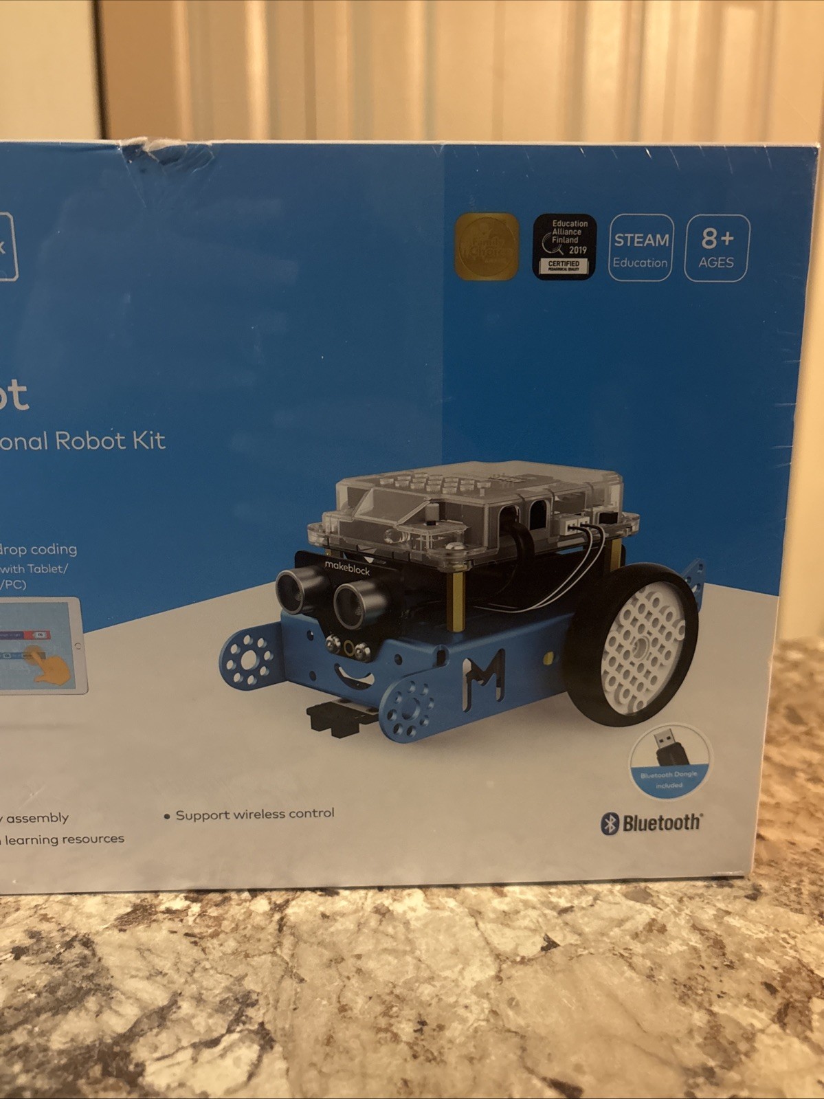 Makeblock mBot STEM Educational Robot Coding Kit Bluetooth Blue Ages 8+ SEALED