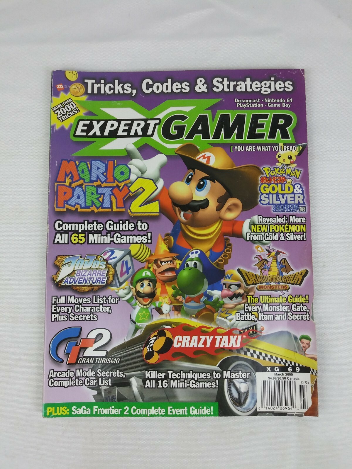 VGC Expert Gamer Magazine MARIO PARTY 2 March 2000 Issue 69 Tricks Codes