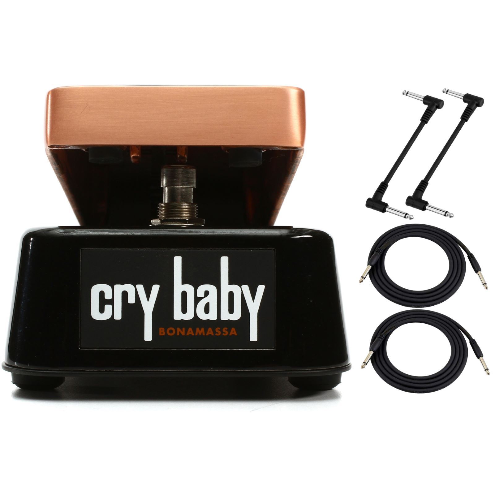 Dunlop JB95 Joe Bonamassa Signature Cry Baby Wah Guitar Pedal Bundle with Cables