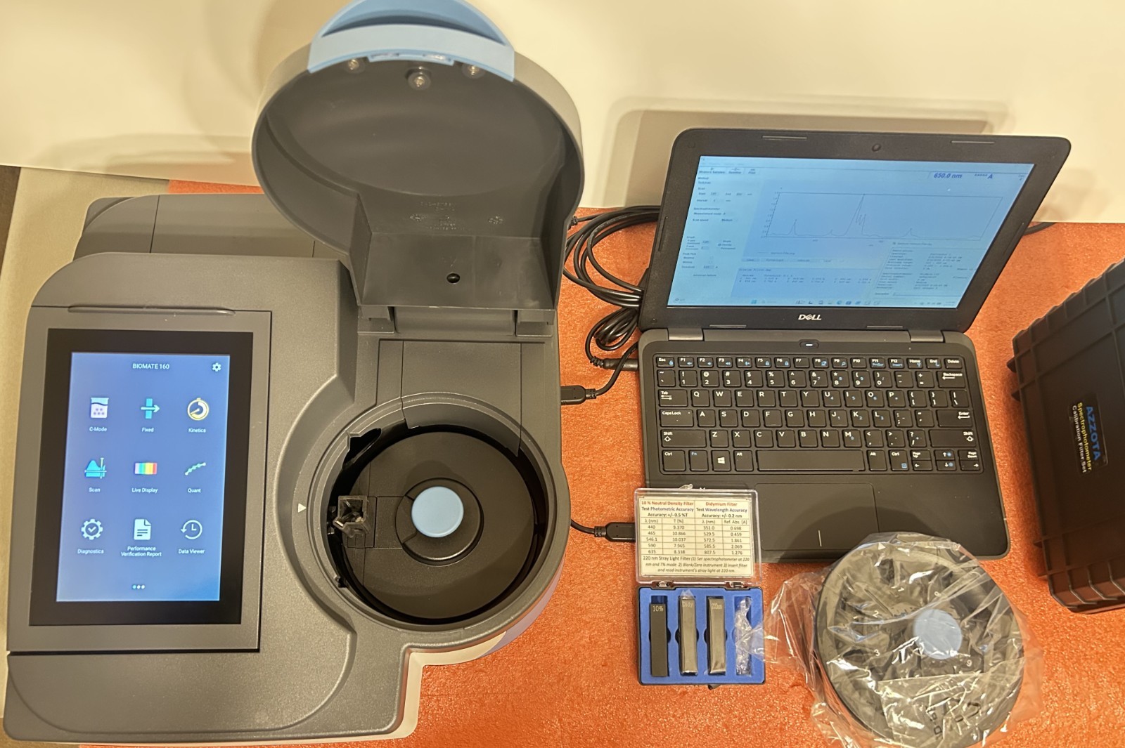 Thermo BIOMATE 160 spectro, unused + VisionLite 5.4 software + Filter Cal. Set