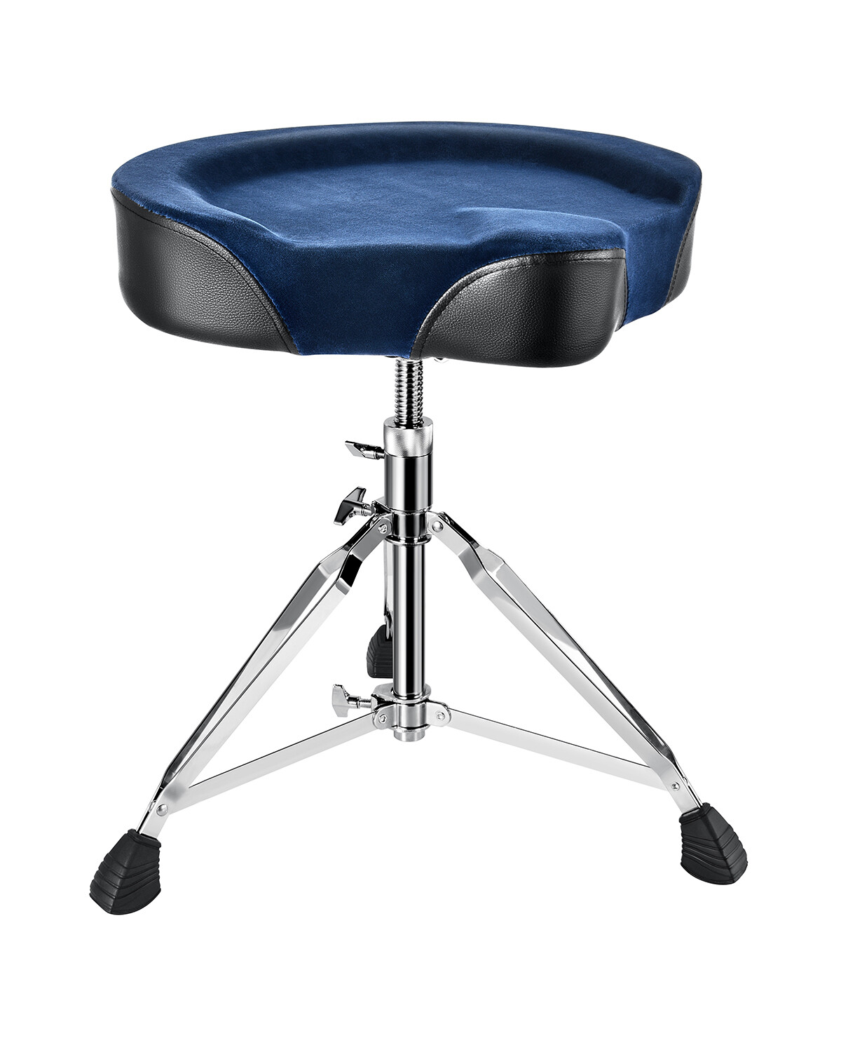 Donner Drum Throne Motorcycle Style Stool Widen Chair Velvet Surface Padded Seat