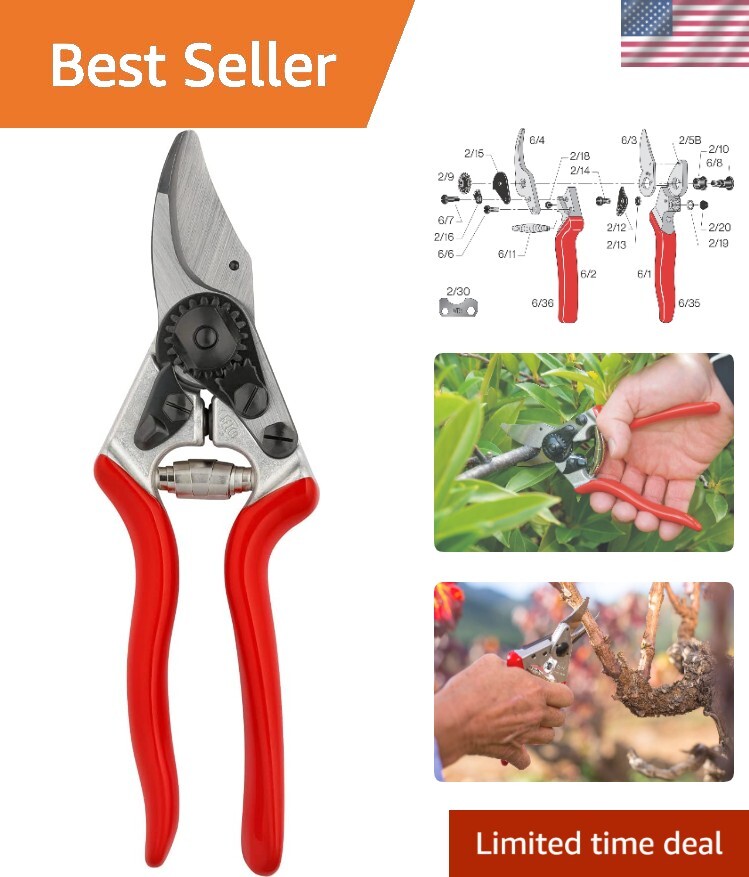 Falco F 6 One-Handed Garden Pruners - Lightweight with 0.8-inch Cutting Capacity