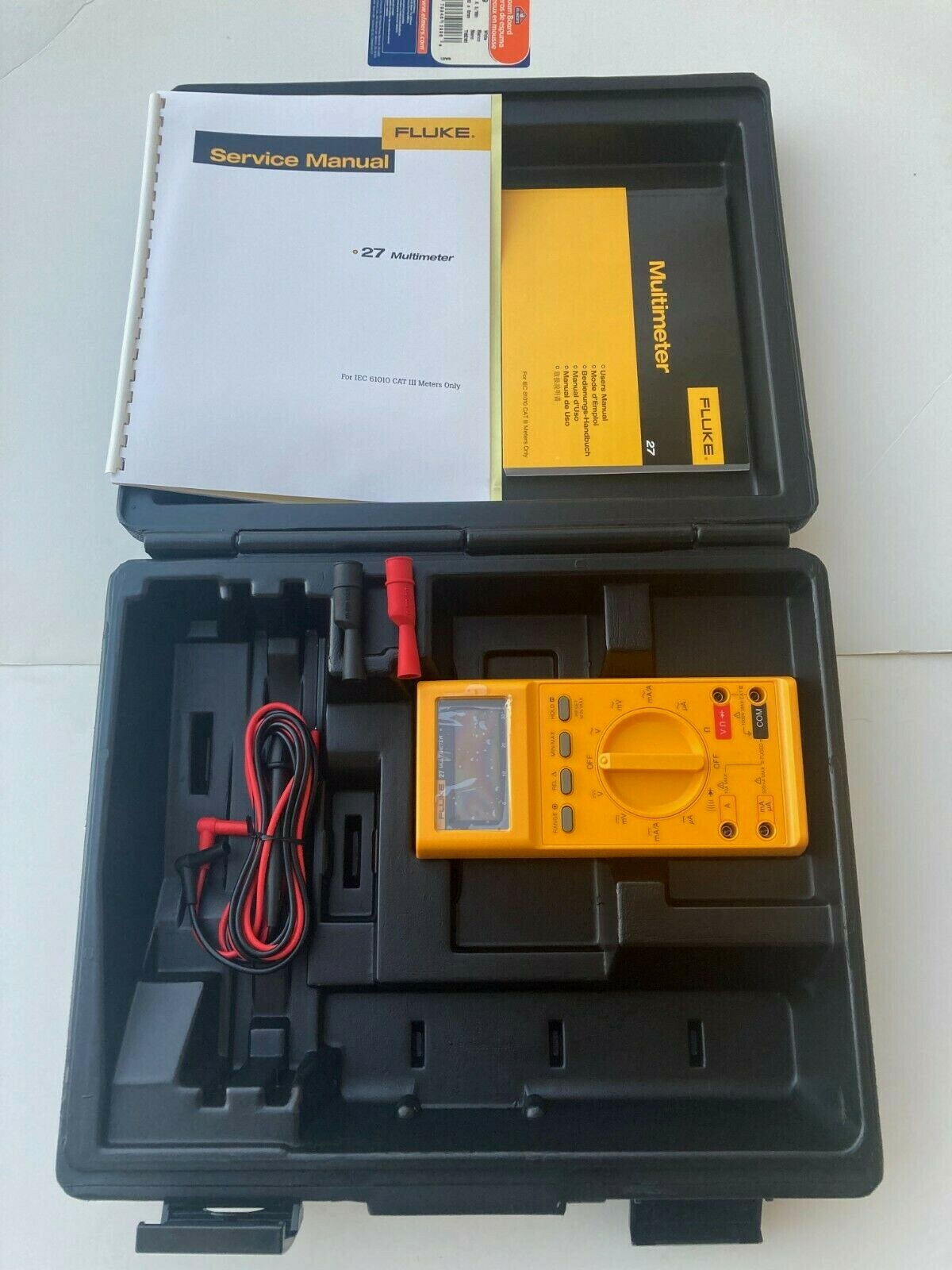 BRAND NEW Fluke 27 Rugged Digital Handheld Multimeter 3200-count