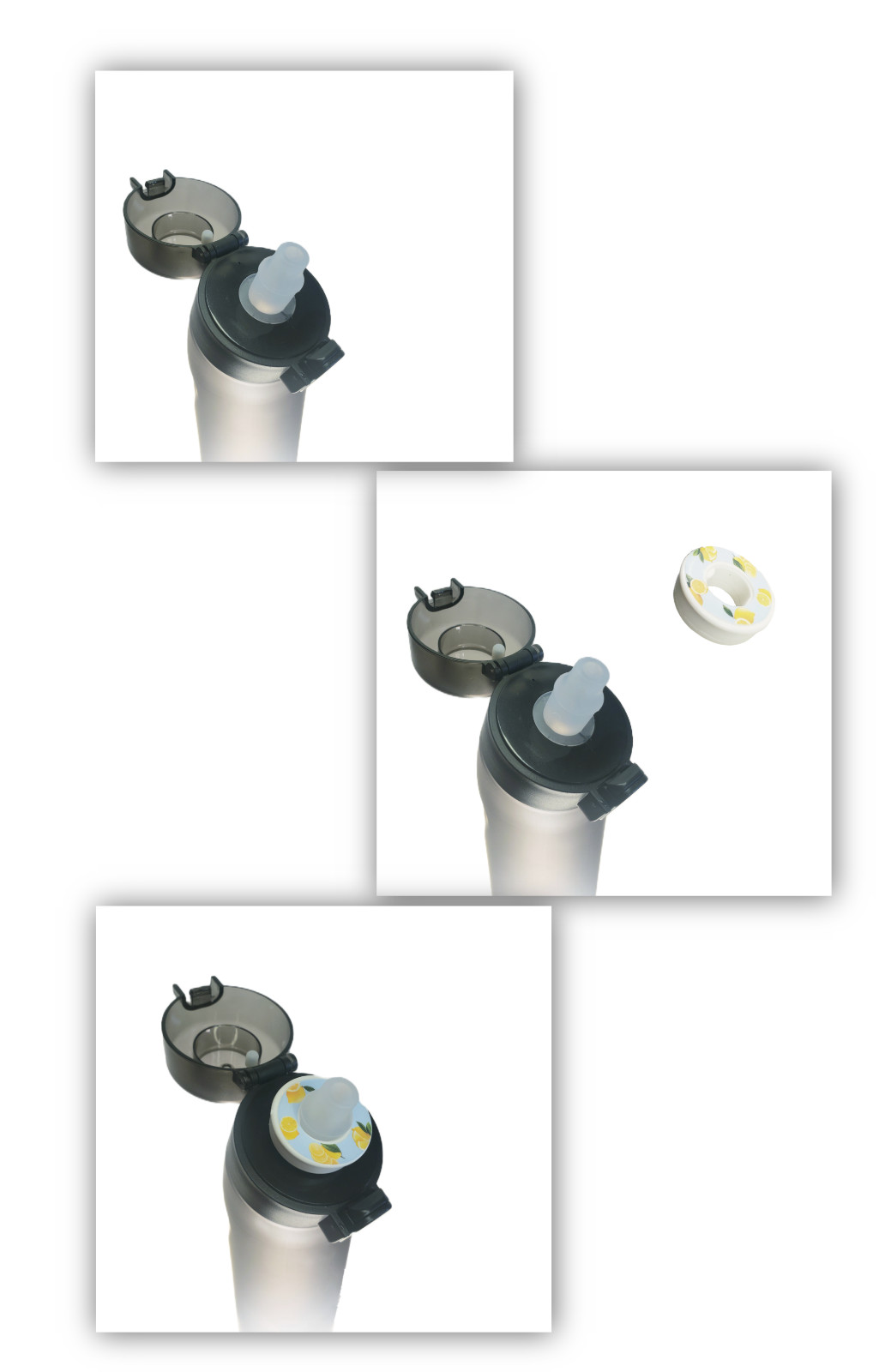 Ergonomic Sports Water Bottle with Scented Ring