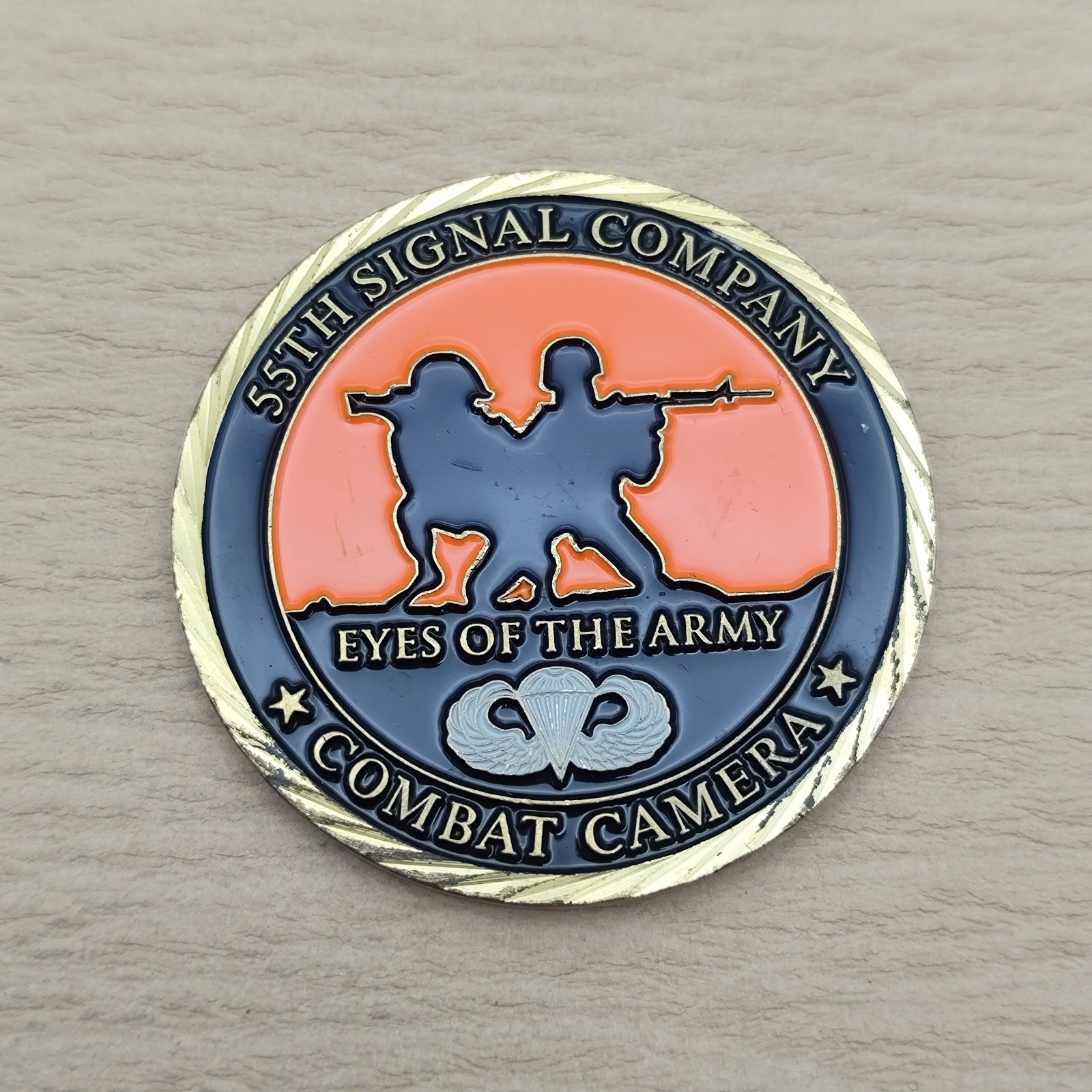 US ARMY 55th Signal Company Challenge Coin
