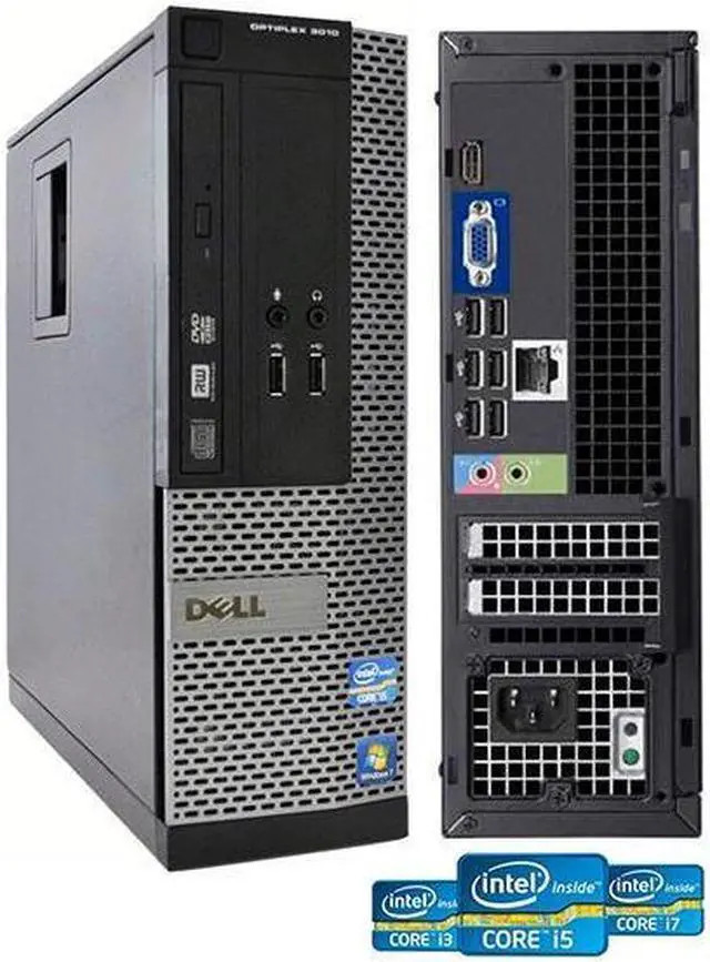 Dell OptiPlex SFF Desktop i3-3220 4GB RAM 512GB SSD W10 Pro