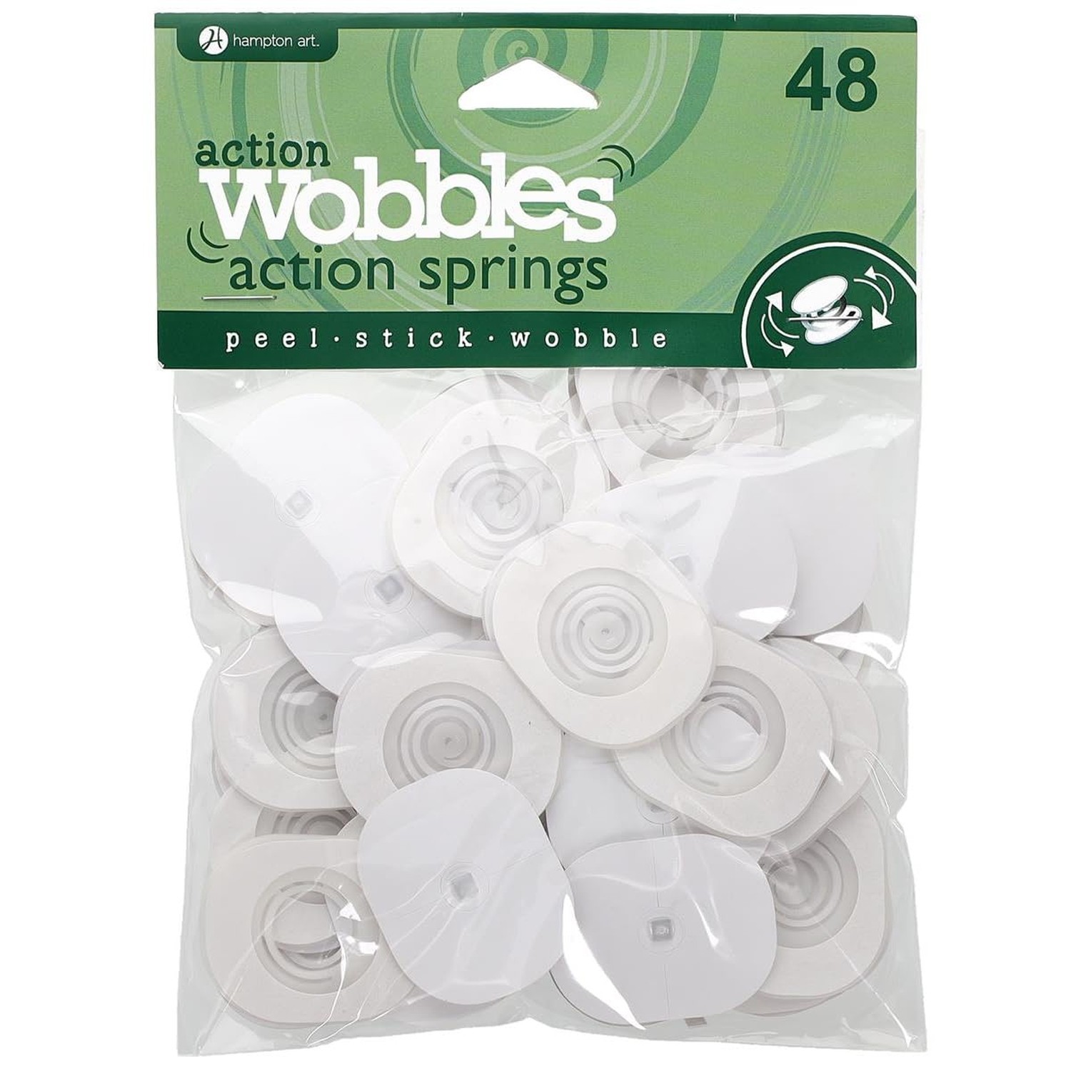Hampton Art Action Wobbles Standard 48 Pieces, Action Wobbler, Wobble Kit, Wo...