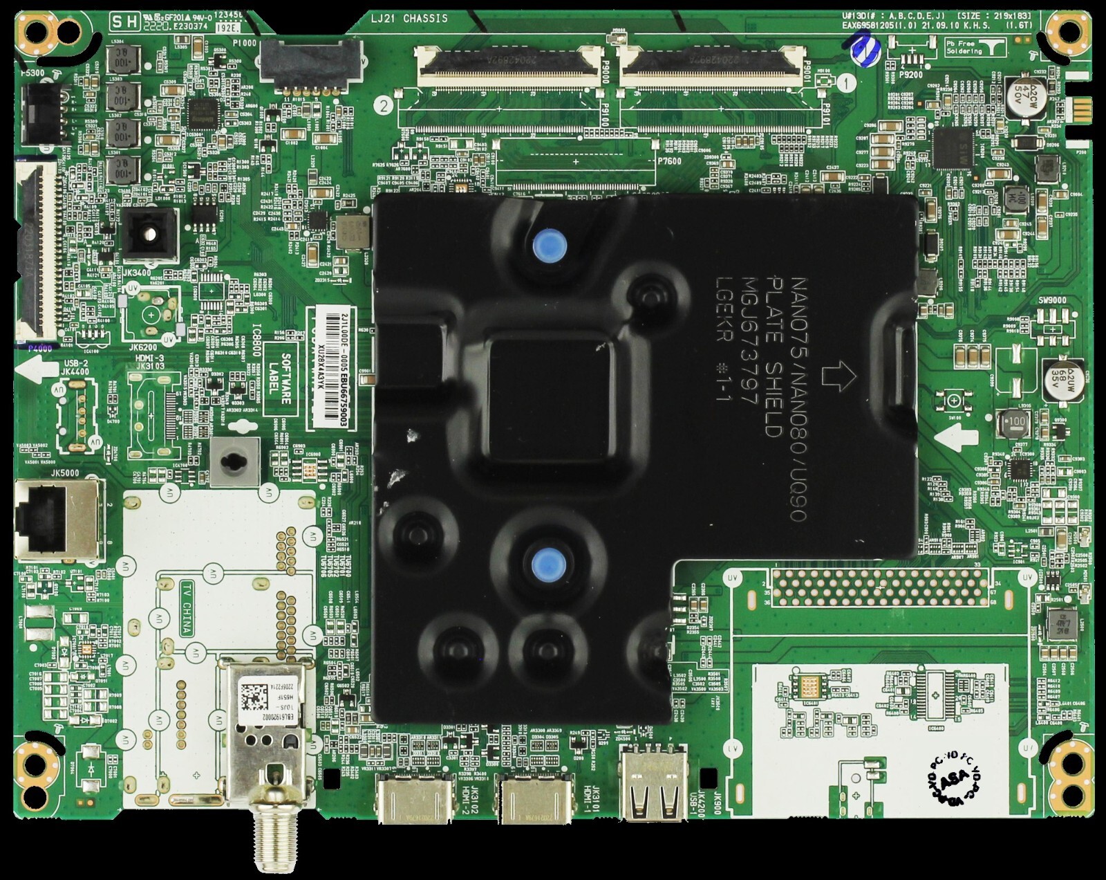 EBU66759003 LG 43UQ7590PUB.BUSFLJM MAIN BOARD EBU66759003