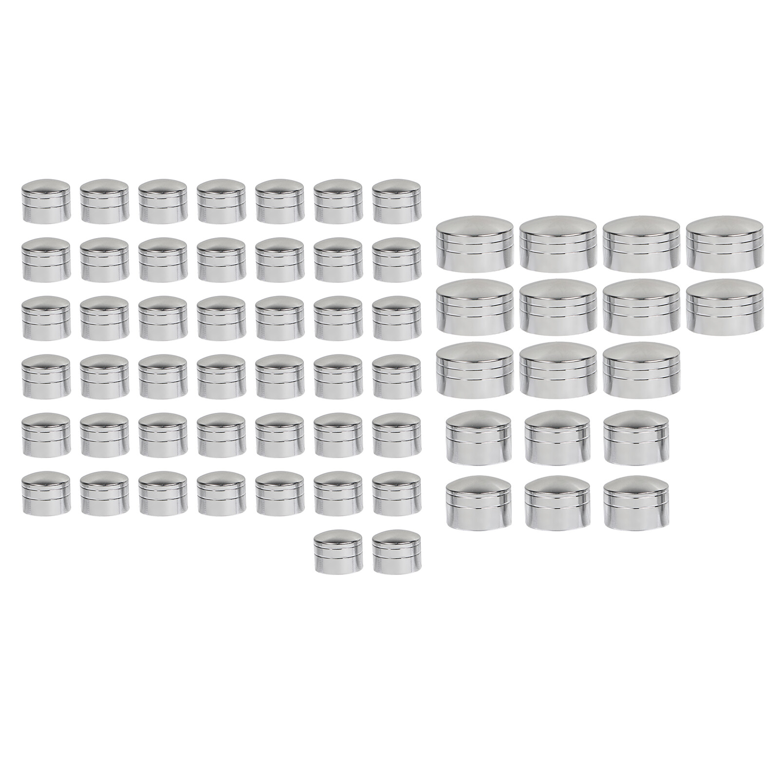 61x Topper Engine Bolt Head Cap Covers For Harley Street Electra Glide Road King