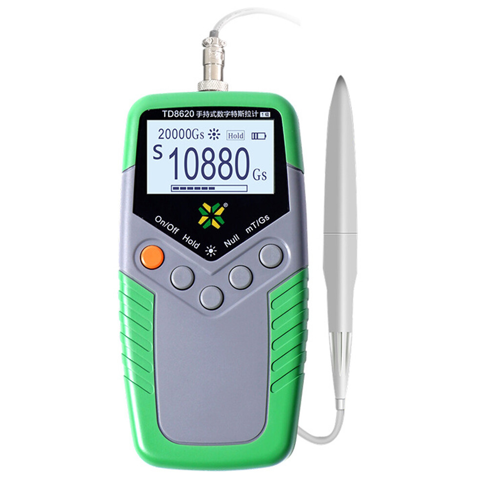 TD8620 Digital Gauss Meter Gaussmeter Tesla Meter Surface Magnetic Flux Meter 1%