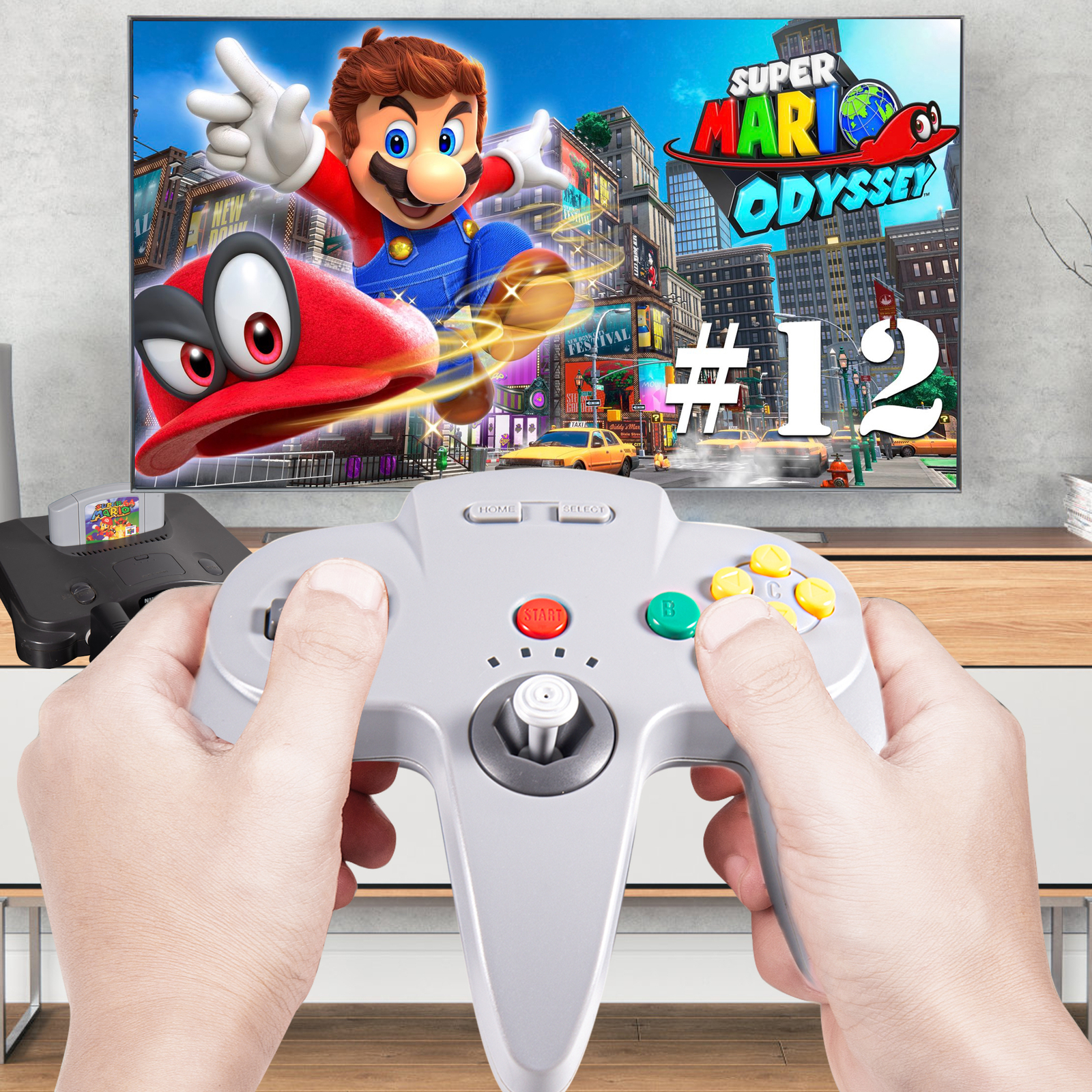 Wireless N64 Controller for N64/ Nintendo Switch PC Mac Win w/ USB& N64 Receiver
