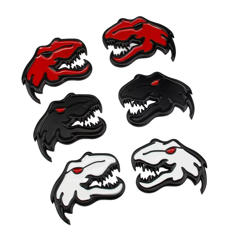 2x Dinosaur T Rex Badge Emblem For Challenger Charger Hellcat RAM 1500 2500 3500