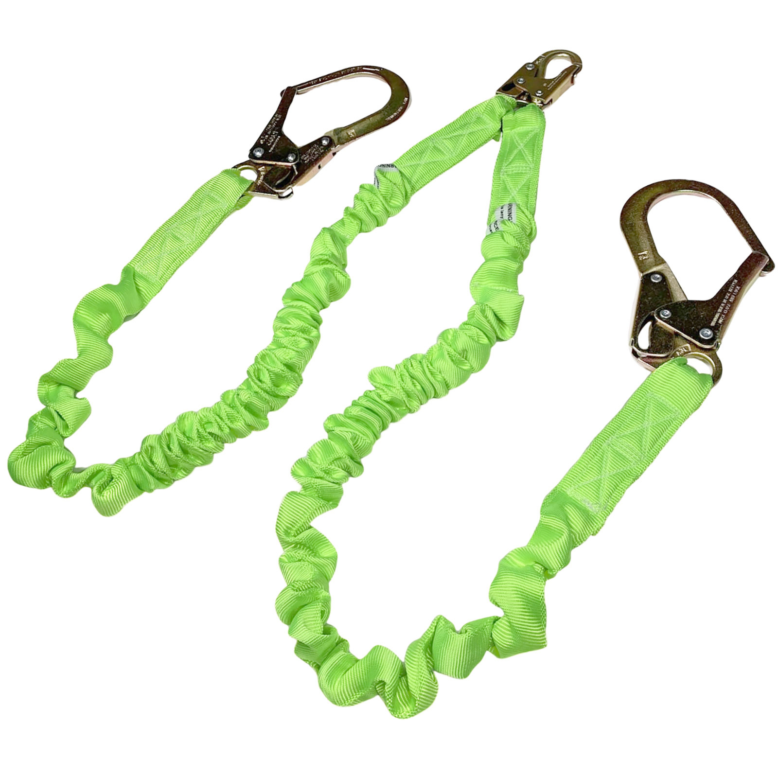 Internal Shock-Absorbing Y Double Tie Off Twin Leg Design Snap Scaffolding Hook