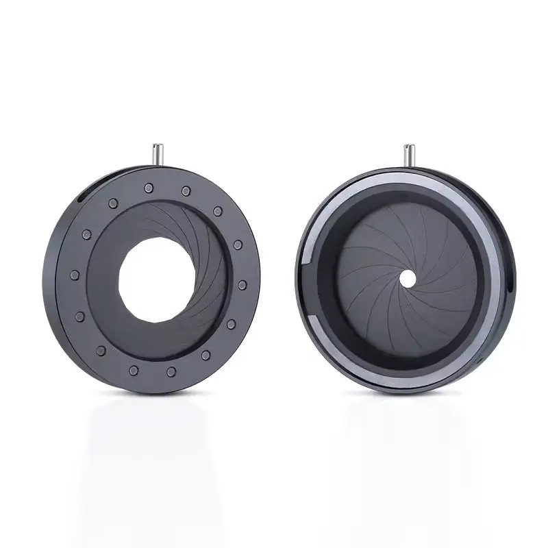 1 PC Adjustable 1.5-26mm 2-50MM Iris Diaphragm Aperture Microscope Camera Lens