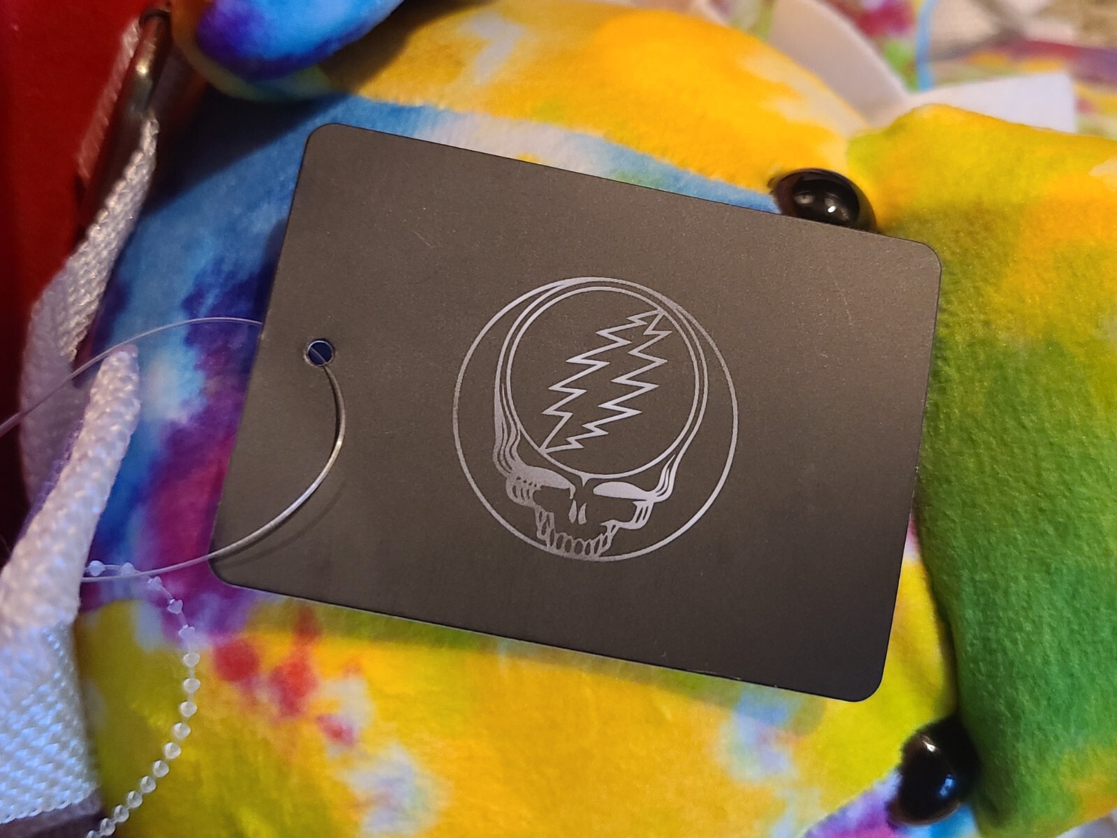 PLUSH BACKPACK - Grateful Dead Bear Rainbow by Bioworld Tie Dye 16" Tall NEW nwt