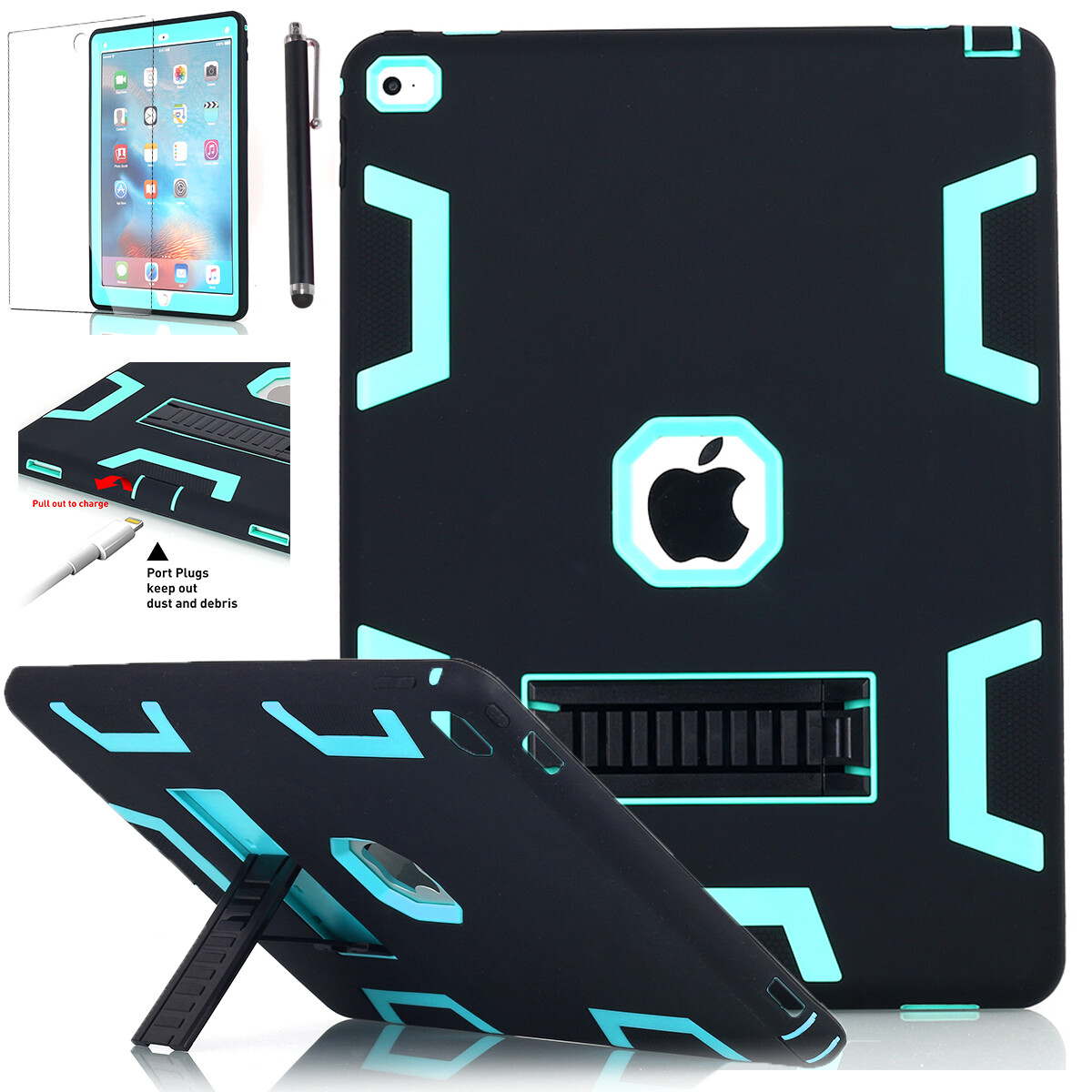 Case For iPad Pro 12.9" 1st 2015/2nd Gen 2017 Shockproof Heavy Duty Rugged Cover
