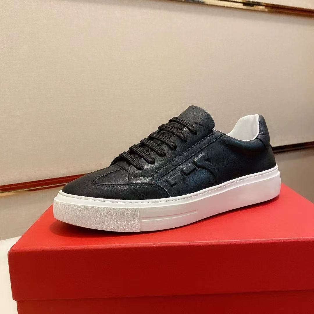 Men's Black & White Casual Board Shoes