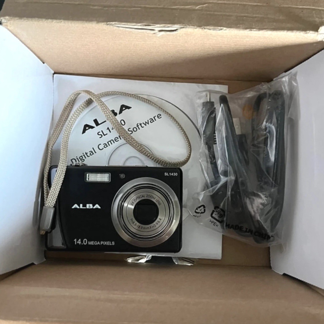 Alba SL1430 14.0MP Compact Digital Camera Black Tested Working Boxed
