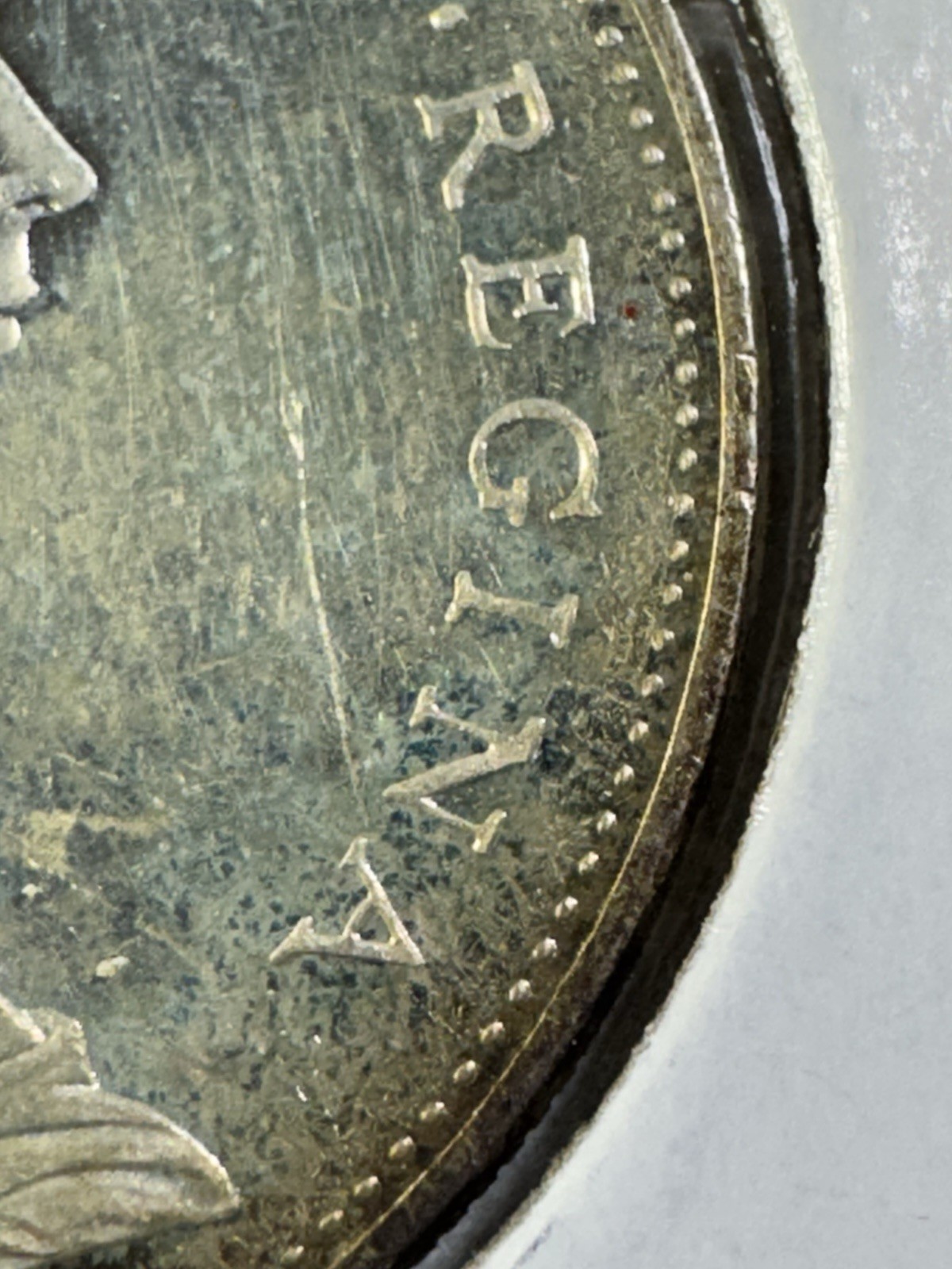 1965 Canada $1 Silver Coin Blunt 5 Small Beads