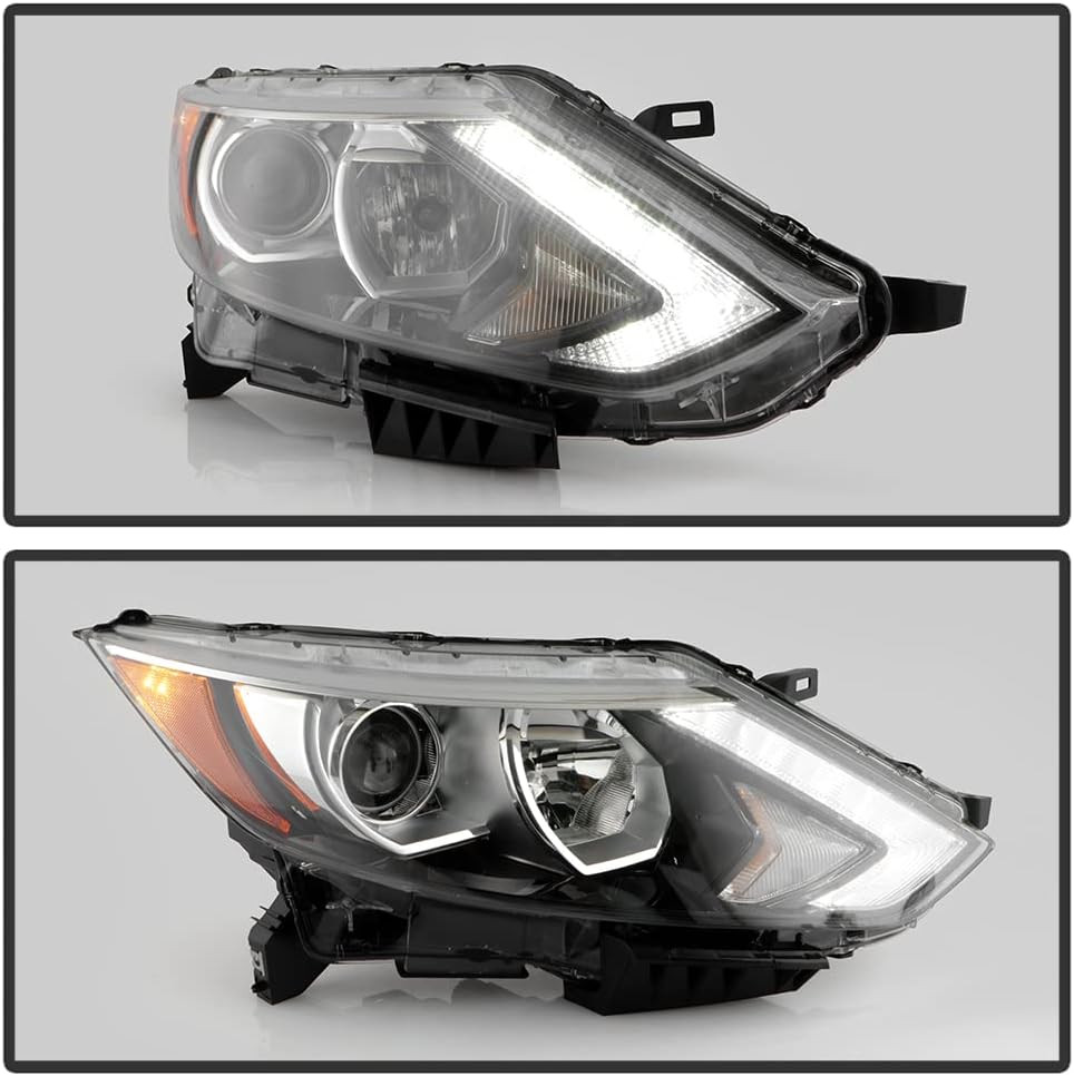 Headlight Right Passenger Side for 2017-2019 Nissan Rogue Sport Halogen Model