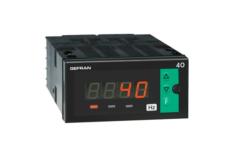 Gefran F001037 40F Series 48x96 Microprocessor Frequency Indicator