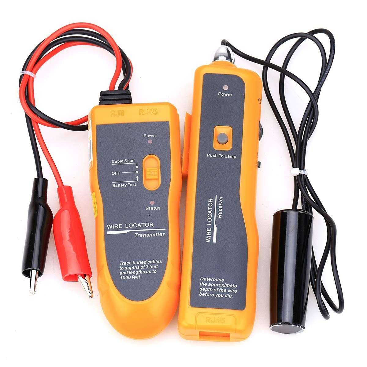 Efficient Electrical Wire Locator for Hidden Receptacles & Depth Measurement