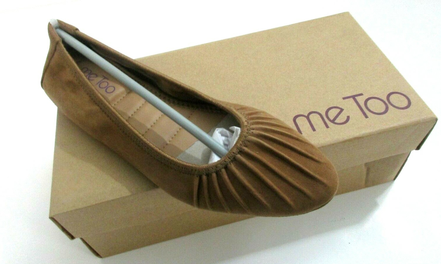 Women's chestnut Beige Chesde Sueded Flats Ballet Flats PERRI-DSW Me Too