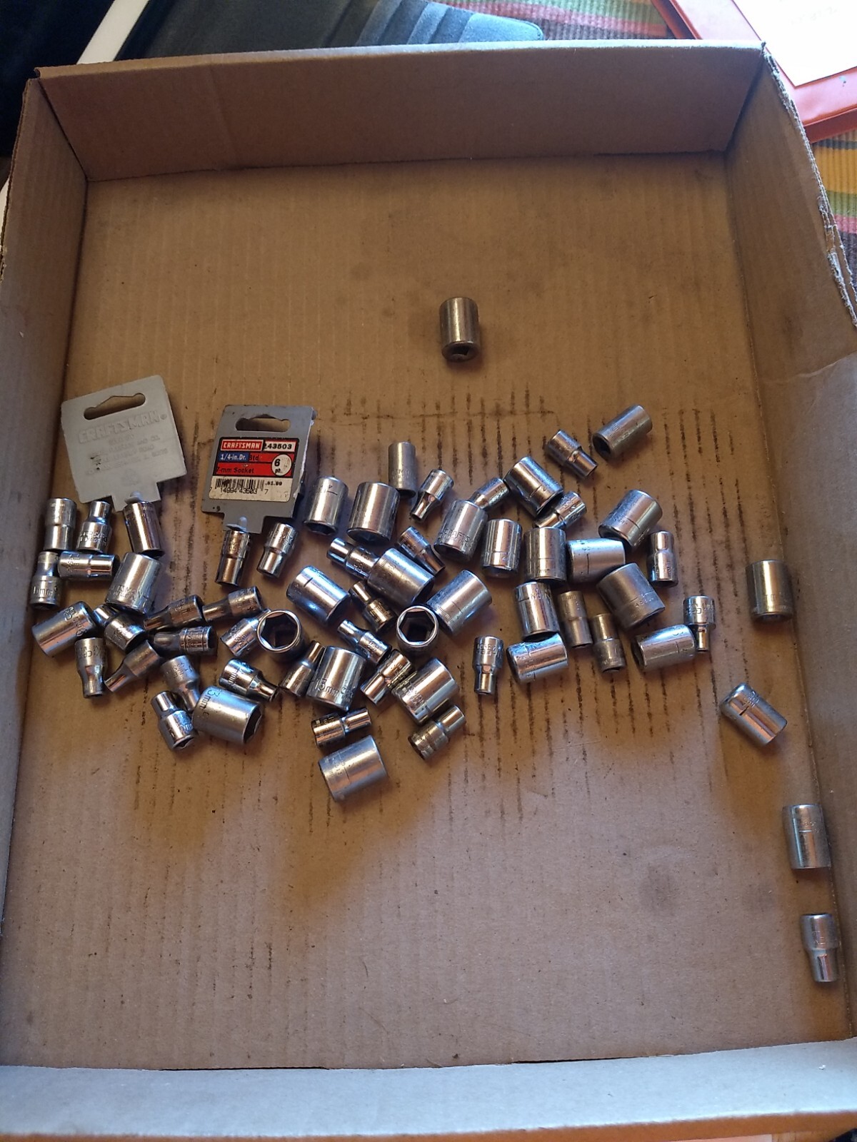 CRAFTSMAN USA 1/4 DRIVE 6 POINT METRIC SOCKETS BUYERS CHOICE