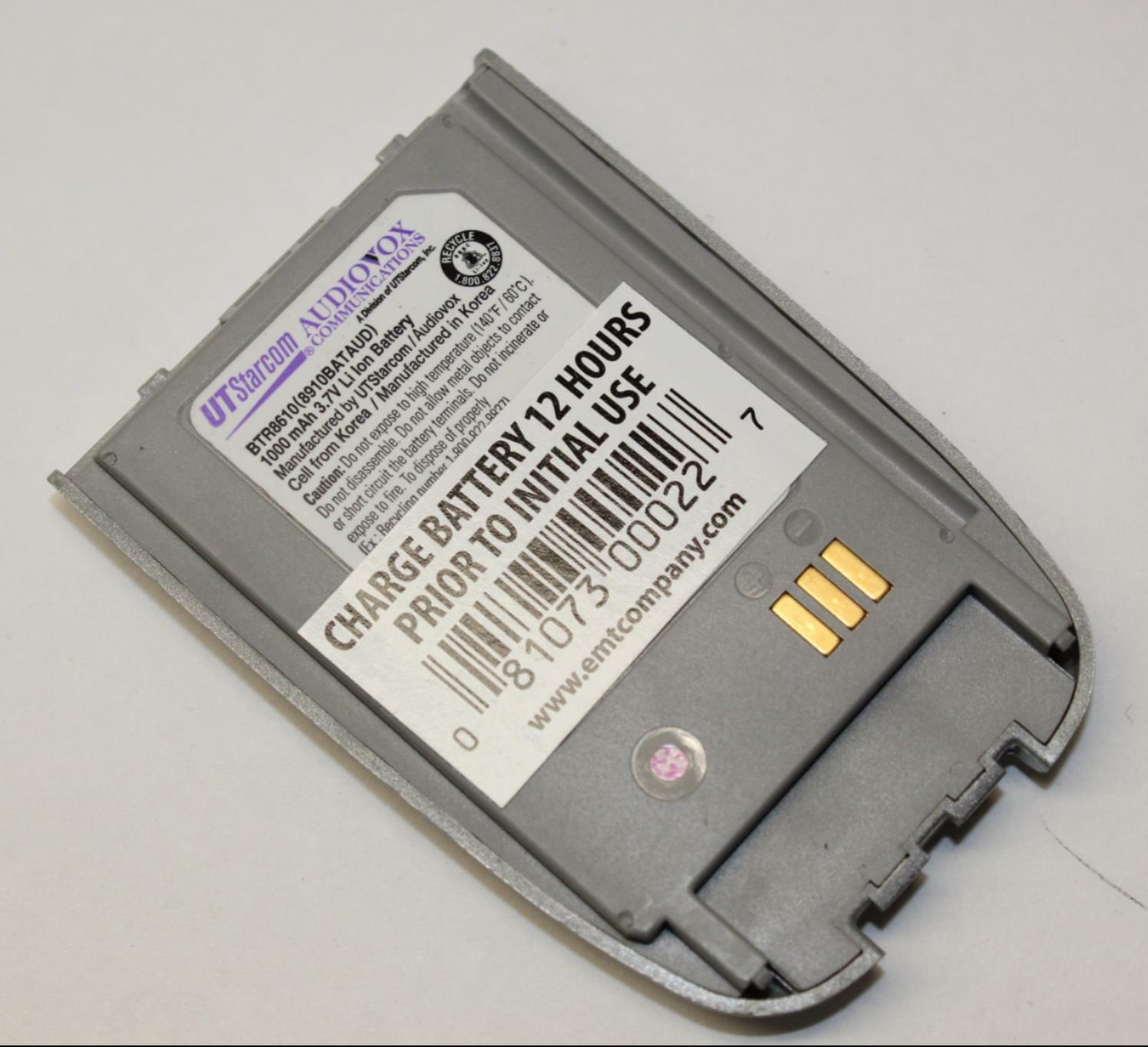 UTStarcom BTR8610 Cellphone Battery for 8610 8930 8910 8910 8912 8612 8615