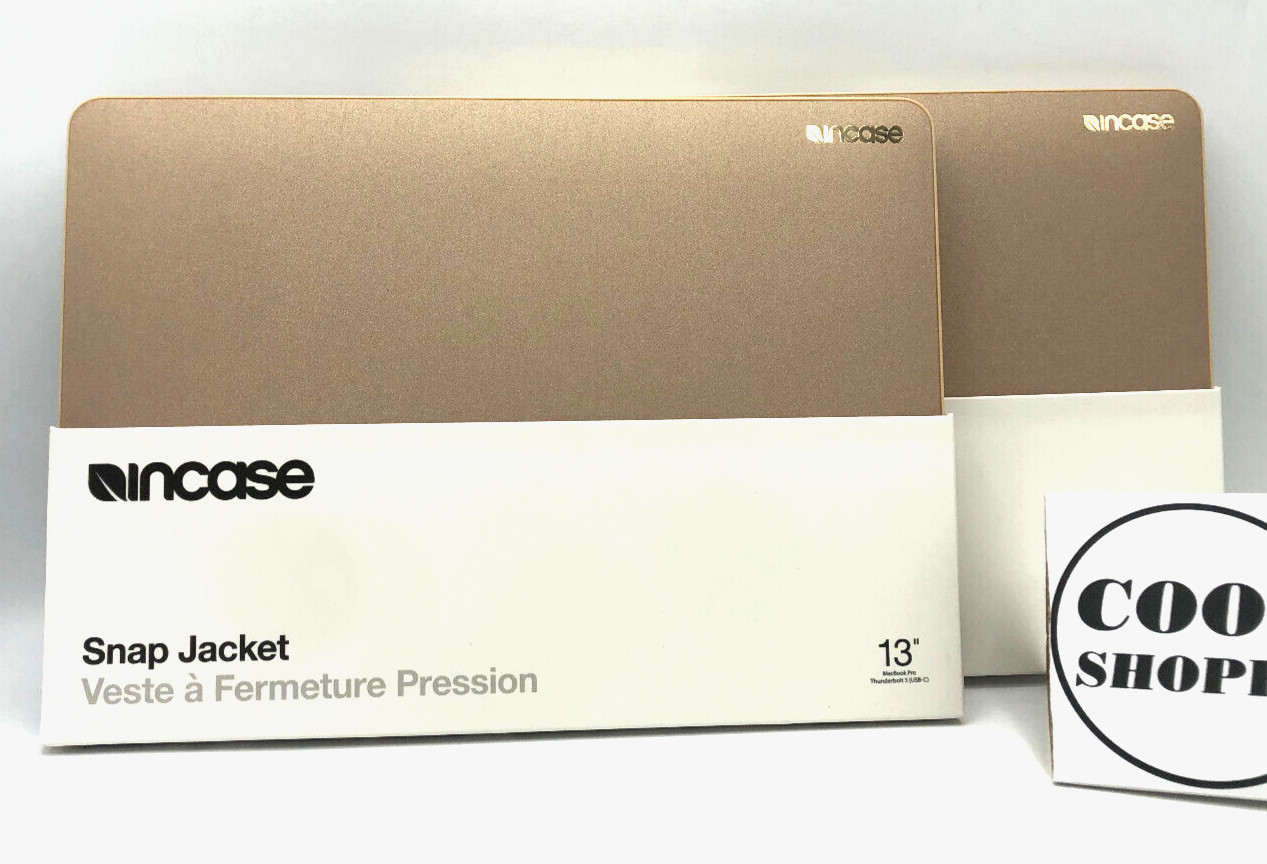 2-PACK Incase Snap Jacket for 13" MacBook Pro Thunderbolt 3 USB-C Gold FREE SHIP