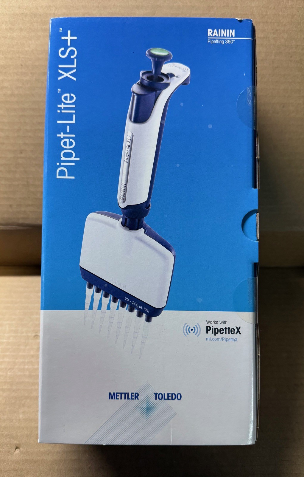 Rainin 12-Channel Pipette, LTS, 100-1200 µL Volume, Lite-Touch, L12-1200XLS+