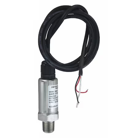 Dwyer Instruments 628-10-Gh-P1-E1-S1 Pressure Transmitter, 0 Psi To 100 Psi, 36